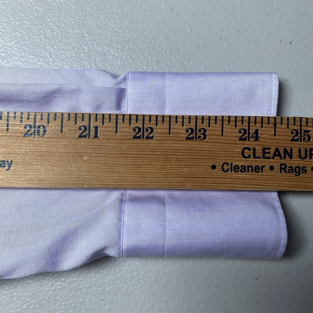 Custom Suitsupply Thomas Mason Dress Shirt (14.5 Extra Slim) Light Purple - Picture 6 of 13